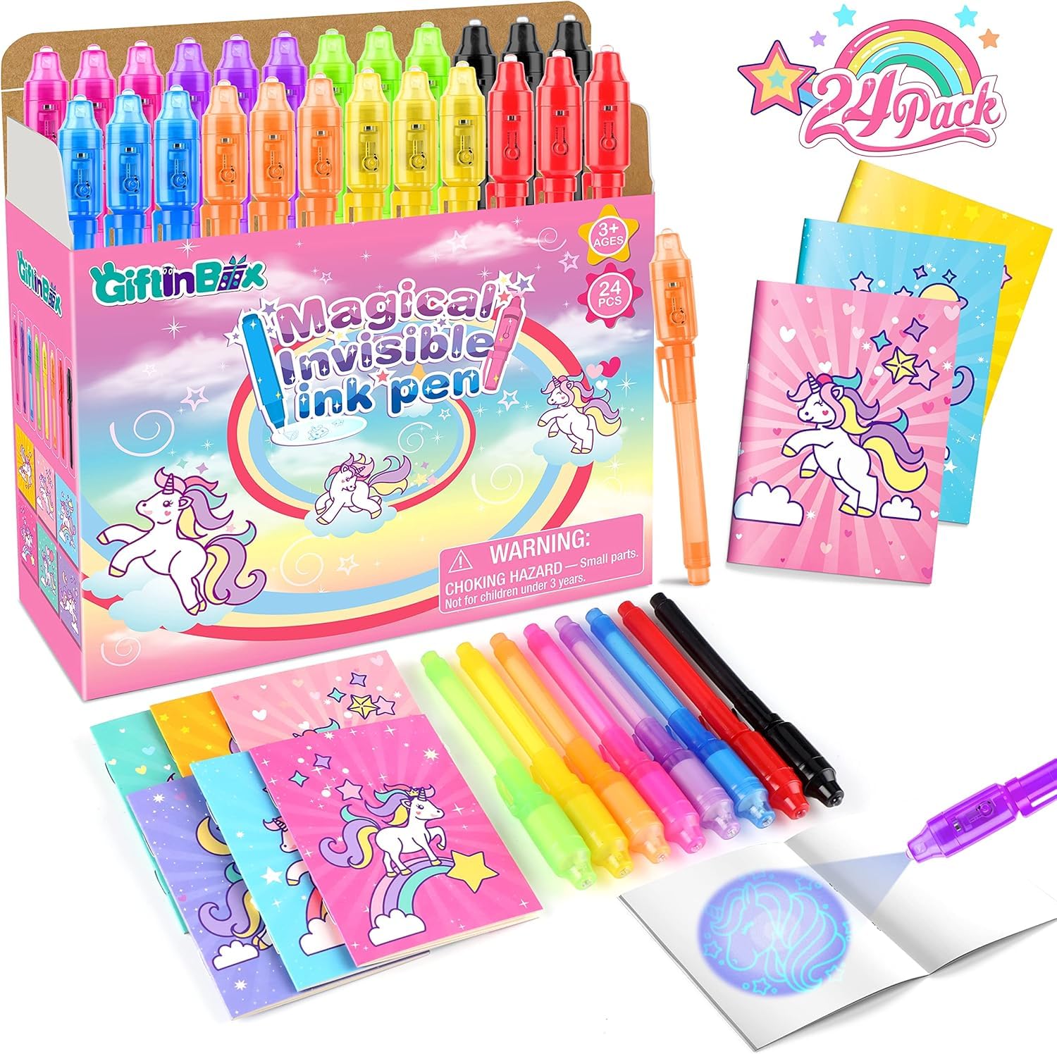 Amazon.com: GIFTINBOX Unicorn Party Favors for Kids 4-8